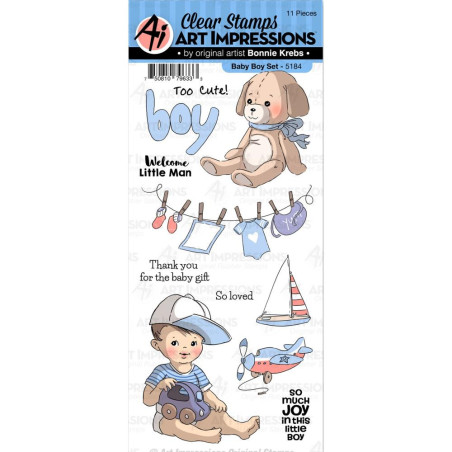Art Impressions Clear Stamps Baby Boy