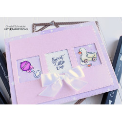 Art Impressions Clear Stamps Baby Girl