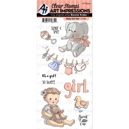 Art Impressions Clear Stamps Baby Girl