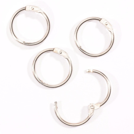 12 Anelli per Album 2,5 cm Silver