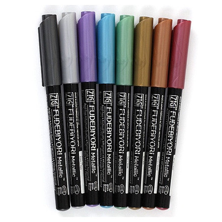 ZIG Fudebiyori Metallic 8pz