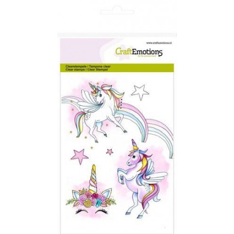 CraftEmotions Clearstamps A6 Unicorn