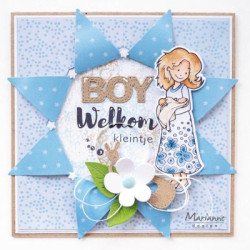 Marianne Design Clear Stamps & Dies Hetty‘s New Mom