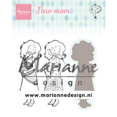Marianne Design Clear Stamps & Dies Hetty‘s New Mom