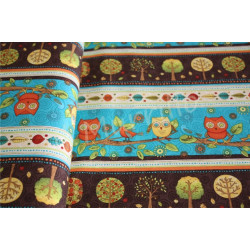 Tessuto Owls and Trees