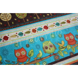 Tessuto Owls and Trees