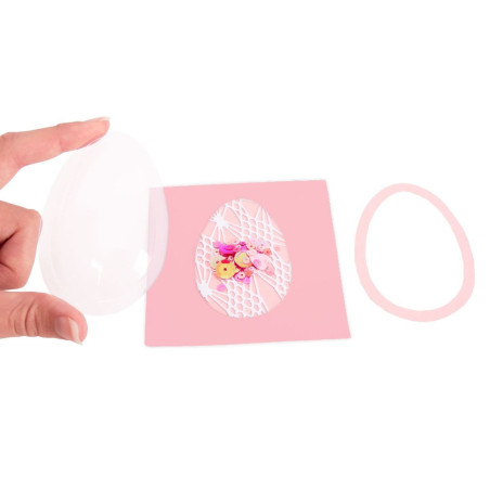 Sizzix Shaker Domes Egg/Balloon 2" x 3" 664336 6pz