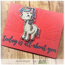 Picket Fence Studios Stamp Set Unicorn Friend
