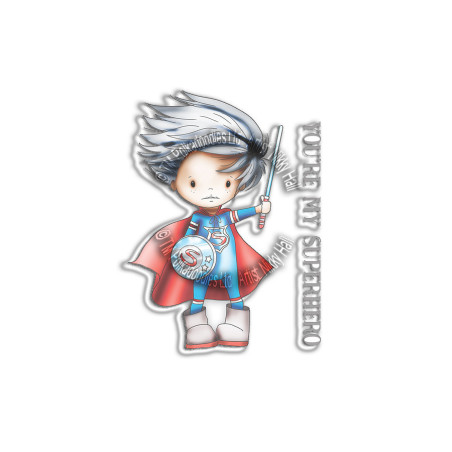 Polkadoodles Little Dudes Superhero Clear Stamps