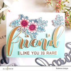 Altenew Painted Flowers Stamp Set