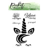 Picket Fence Studios Magical Unicorn Clear Stamps