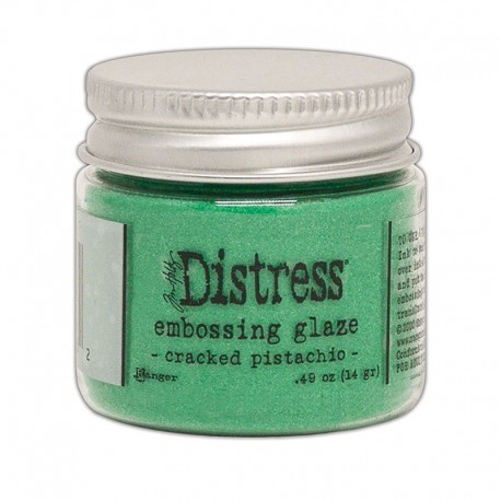 Ranger Distress Embossing Glaze Cracked Pistachio