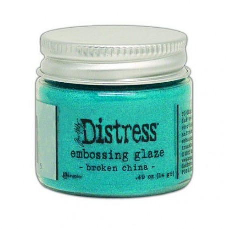 Ranger Distress Embossing Glaze Broken China