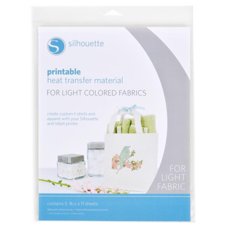 Silhouette Printable Heat Transfer Material - Termotrasferibile Stampabile per tessuti chiari