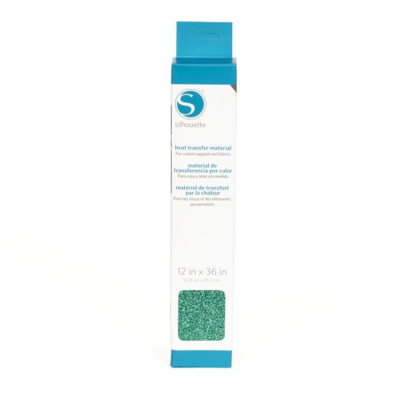 Silhouette Glitter Heat Transfer Material Mint HEAT-12GL-MNT