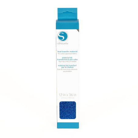 Silhouette Glitter Heat Transfer Material Blu HEAT-12GL-BLU