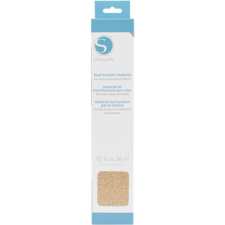 Silhouette Glitter Heat Transfer Material Gold HEAT-12GL-GLD