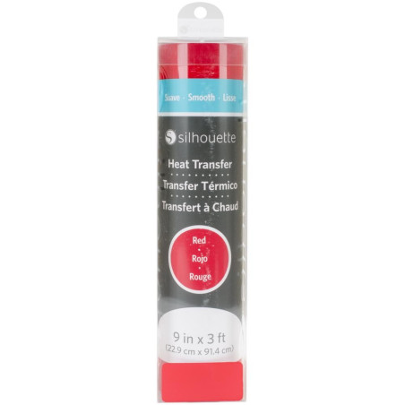 Silhouette Smooth Heat Transfer Red HEAT-9SMT-RED-C