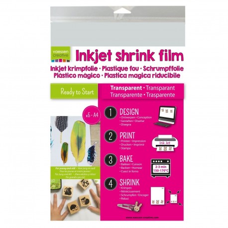 Shrink Film InkJet Clear 5 fogli A4