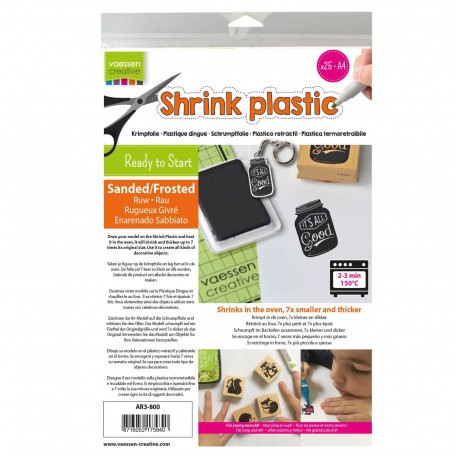 Shrink Plastic Sanded - 25 fogli A4