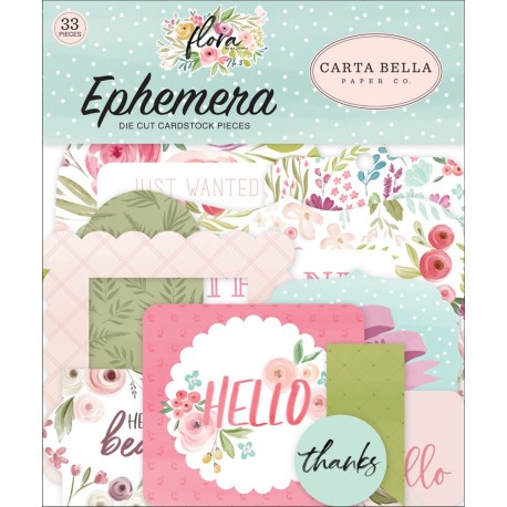 Carta Bella Flora No. 3 Ephemera 33pz