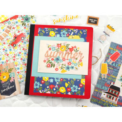 Simple Stories Summer Farmhouse Chipboard Stickers 27pz