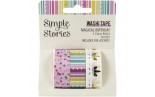 Simple Stories Magical Birthday Washi FOILED Tape 3pz