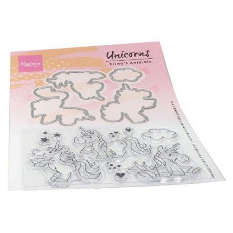 Marianne Design Clear Stamps & Dies Eline's Animals - Unicorns