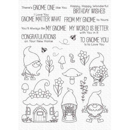 My Favorite Things Hanging with My Gnomies Clear Stamps