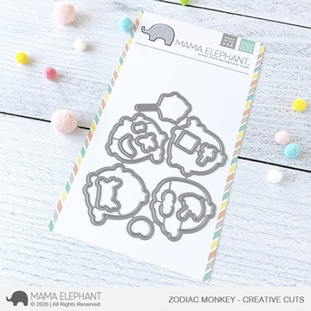 Mama Elephant ZODIAC MONKEY CREATIVE CUTS