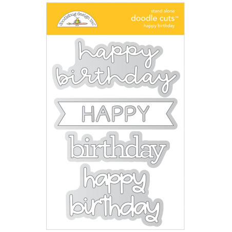 Doodlebug Design Happy Birthday Doodle Cuts