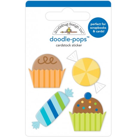 Doodlebug Doodle-Pops 3D Stickers Party Favors