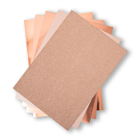 Sizzix Opulent Cardstock Pack Rose Gold 50 fogli 664534