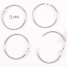 12 Anelli per album 5cm Argento