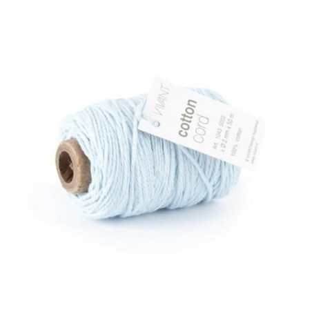 Cotton Cord Celeste Chiaro 50m