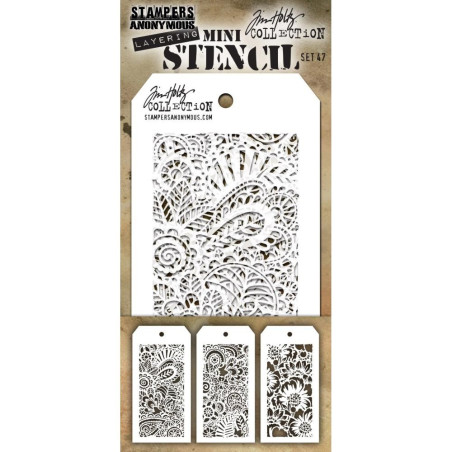 Tim Holtz Mini Layering Stencil Set 47