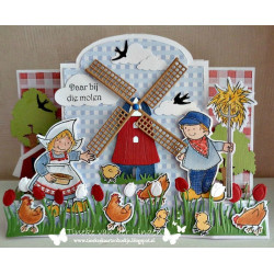 Dutch Doobadoo Mask Card Art Stepper Label A4