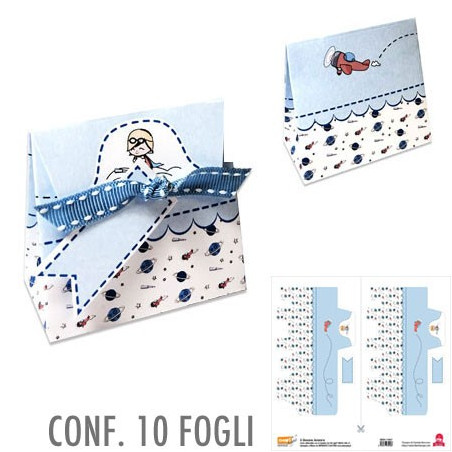 88220-1-CMLF Carta In-Folio - Il Giovane Aviatore 10 FOGLI
