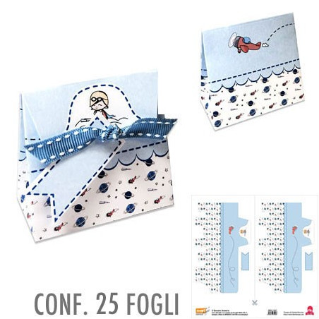 88220-1-CMLF Carta In-Folio - Il Giovane Aviatore 25 FOGLI
