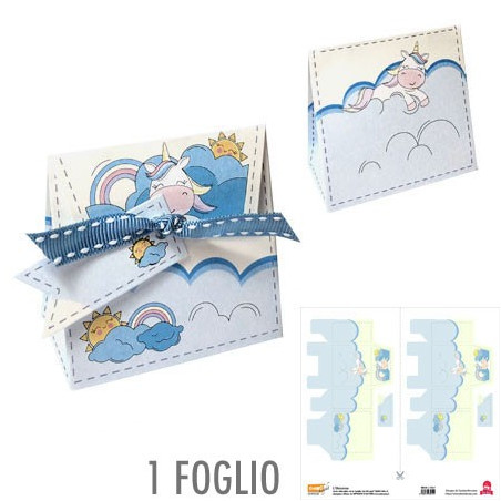 88220-6-CMLF Carta In-Folio - L'Unicorno FOGLIO SINGOLO