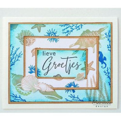 Marianne Design Colorfull Silhouette Coral Clear Stamp