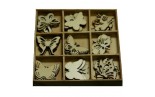 Set 45 Sagome di Farfalle in legno