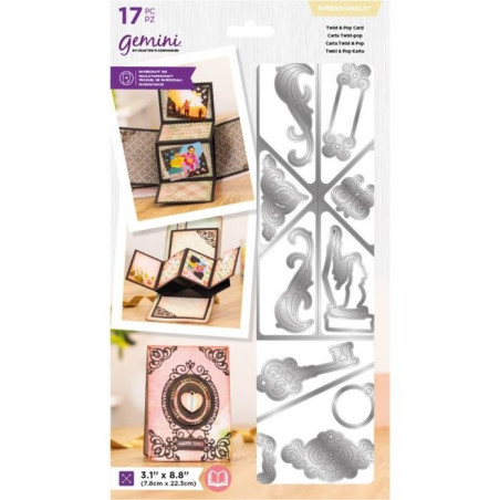 Gemini Dimensionals Precious Memories Die - Twist & Pop Card