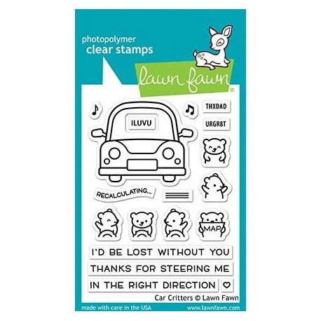 LAWN FAWN Car Critters Clear Stamp