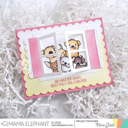 Mama Elephant MY PET PUPPIES Clear Stamp