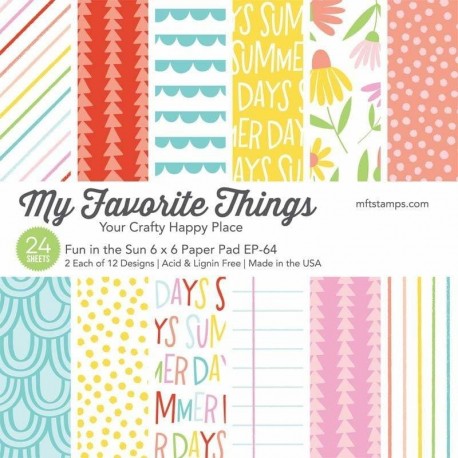 My Favorite Things Fun in the Sun Paper Pad 15x15cm