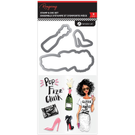 Hampton Art Fizz Stamp & Die