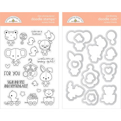 Doodlebug Design Nursery Friends Doodle Stamps
