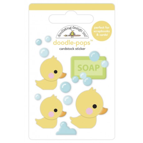 Doodlebug Doodle-Pops 3D Stickers Rubber Ducky