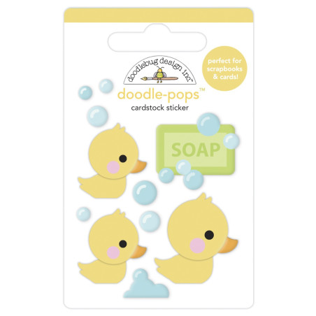 Doodlebug Doodle-Pops 3D Stickers Rubber Ducky